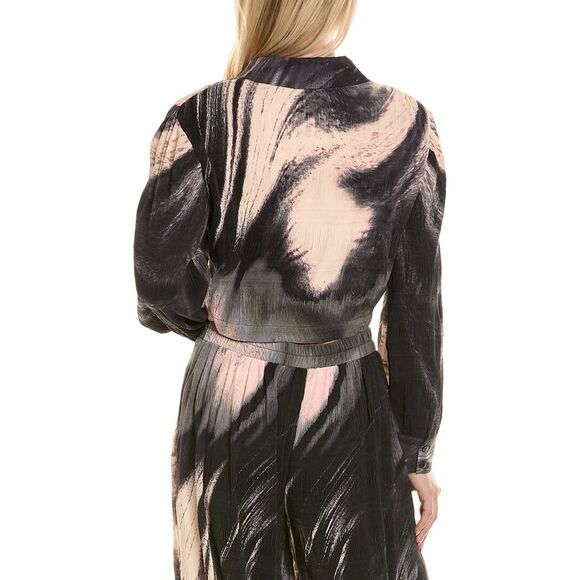 Simkhai Womens  Terina Crop Top, Black - Picture 2 of 3